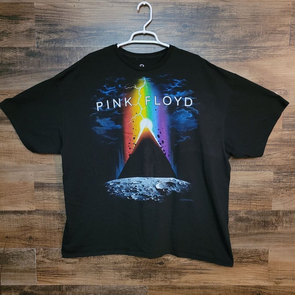 Liquid Blue T Shirt Mens 3XL Pink Floyd Dark Side Of The Moon Black Stretch